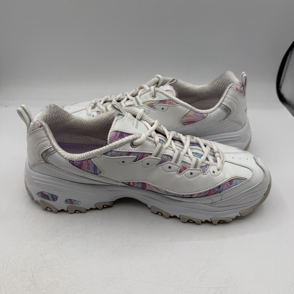 Skechers D'Lites Whimsical Dream Shes Women Sz 11 White/Colorful Sneakers 149789 - Picture 6 of 10